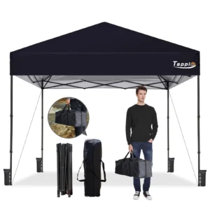 10’x10’ Pop Up Canopy Tent, Outdoor Instant Canopy Patio Gazebo Event Tent