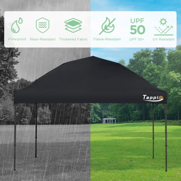 10’x10’ Pop Up Canopy Tent, Outdoor Instant Canopy Patio Gazebo Event Tent