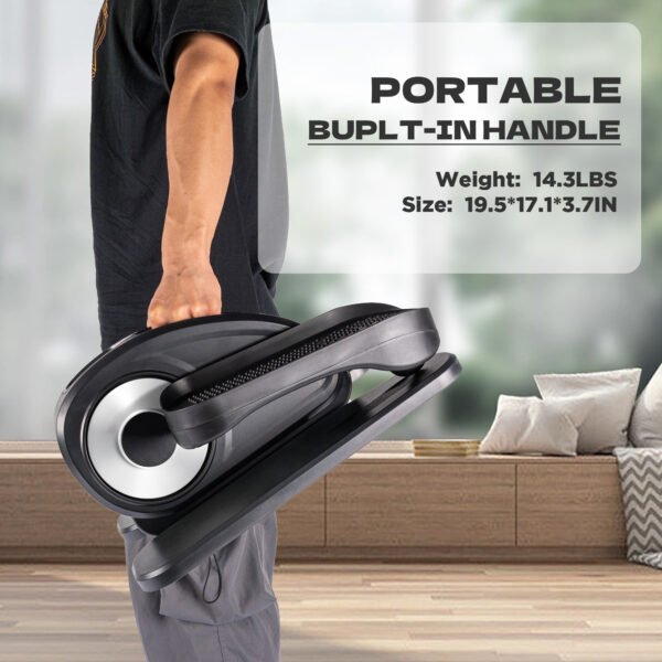 Compact Stepper Machine No Assembly Leg Exerciser Space-Saving Home