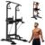 Adjustable Stabilized Pull Up Dip Station for Strength Training
