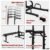 PROHIKER Power Tower Dip Station, Pull Up Bar Stand Power Rack with Detachable Weight Bench, Height Adjustable Strength Training Equipment for Fitness Home Workout, Black