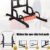 PROHIKER Power Tower Dip Station, Pull Up Bar Stand Power Rack with Detachable Weight Bench, Height Adjustable Strength Training Equipment for Fitness Home Workout, Black