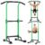 PROHIKER Power Tower Dip Station, Pull Up Bar Stand Power Rack with Backrest, Height Adjustable Strength Training Equipment for Fitness Home Workout, Green