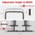 PROHIKER Adjustable Dip Bar Station, Heavy Duty Dip Stands Fitness Workout Dip Bar Station for Home Gym, Multifunctional Calisthenics Workout Equipment