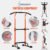 PROHIKER Power Tower Dip Station, Pull Up Bar Stand Power Rack with Backrest, Height Adjustable Strength Training Equipment for Fitness Home Workout, Orange