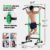 PROHIKER Power Tower Dip Station, Pull Up Bar Stand Power Rack with Backrest, Height Adjustable Strength Training Equipment for Fitness Home Workout, Green