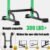 PROHIKER Power Tower Dip Station, Pull Up Bar Stand Power Rack with Backrest, Height Adjustable Strength Training Equipment for Fitness Home Workout, Green