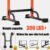PROHIKER Power Tower Dip Station, Pull Up Bar Stand Power Rack with Backrest, Height Adjustable Strength Training Equipment for Fitness Home Workout, Orange
