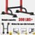 PROHIKER Power Tower Dip Station, Pull Up Bar Stand Power Rack with Backrest, Height Adjustable Strength Training Equipment for Fitness Home Workout, Red