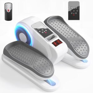 PROHIKER Under Desk Elliptical Machine, Electric Seated Pedal Exerciser Ellipse Leg Exerciser with Remote Control, LCD Display, Forward & Reverse Direction, Manual & Auto Mode for Home Office