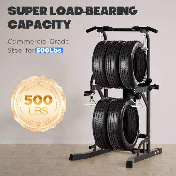 PROHIKER Power Tower Pull Up Dip Station, Heavy Duty Pull Up Station Dip Bar Station Multi-Function Home Gym Strength Training Fitness Equipment 500LBS